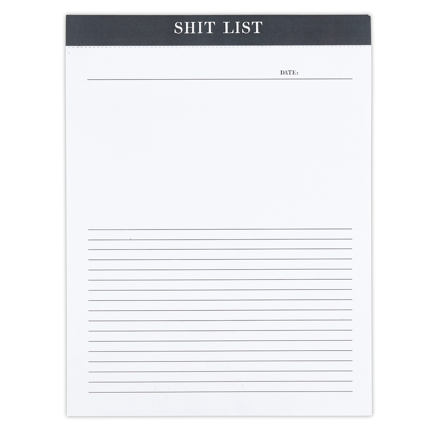 Shit List Paper Pad