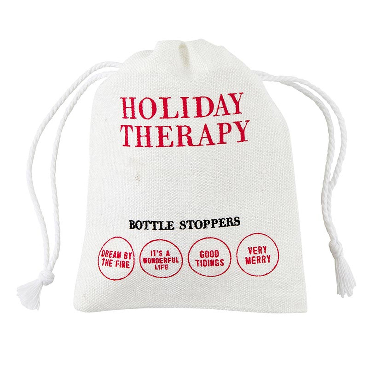 Holiday Therapy Wine Stoppers Set