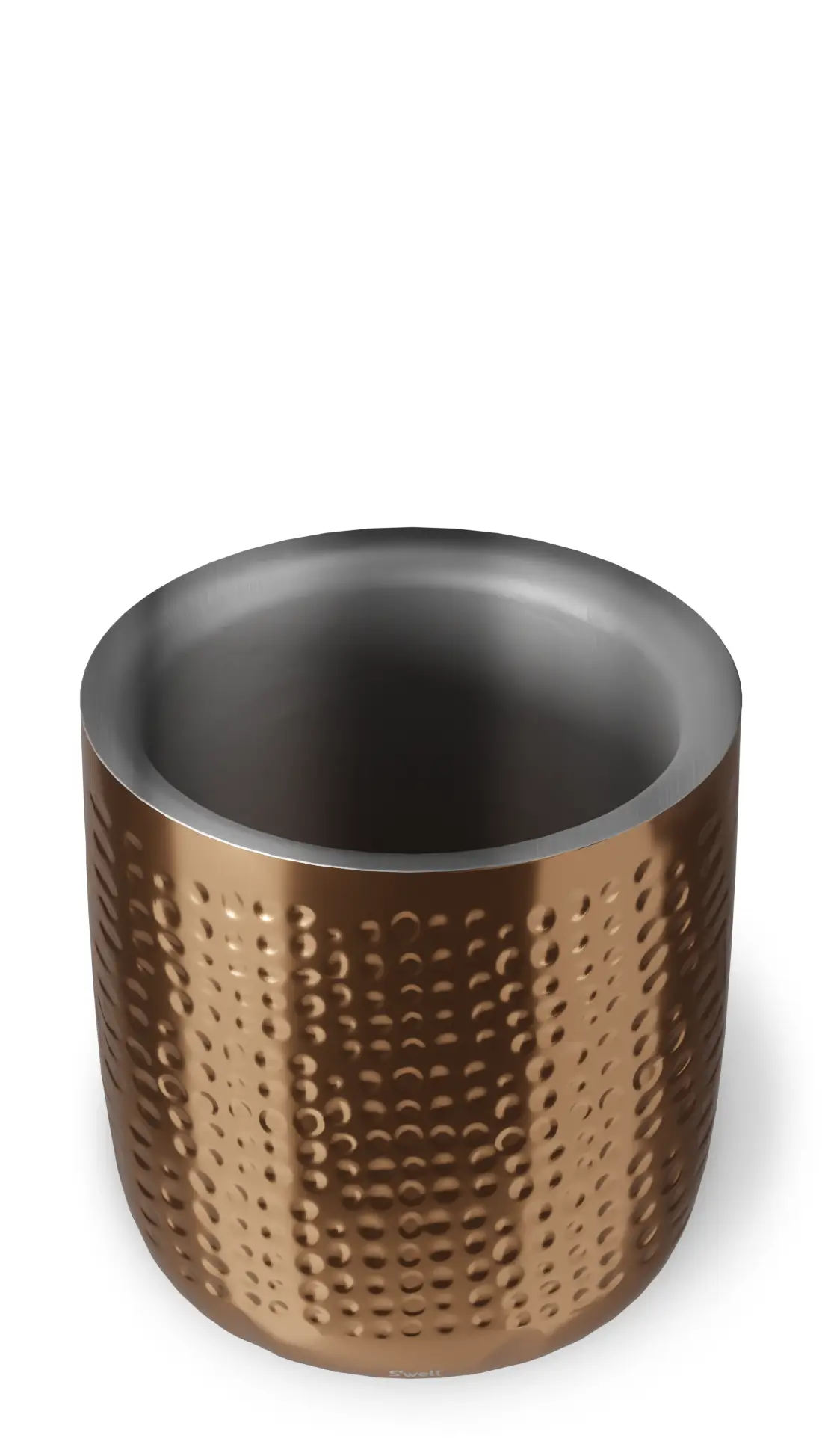 Ice Bucket + Tongs- Bronze Metallic