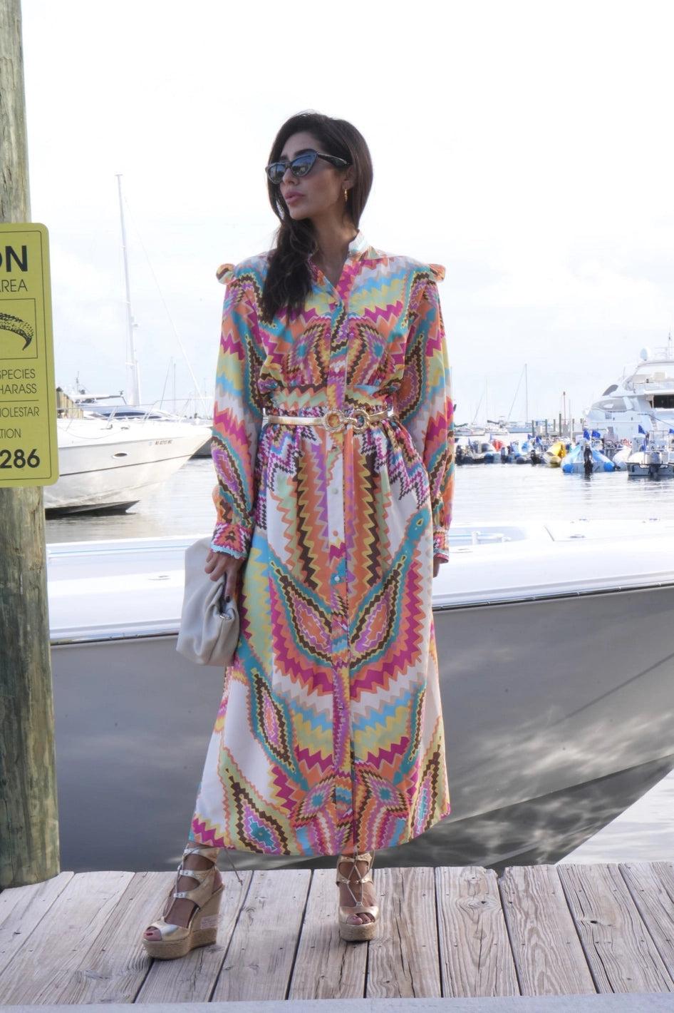 Wild At Heart Evil Eye Maxi Dress
