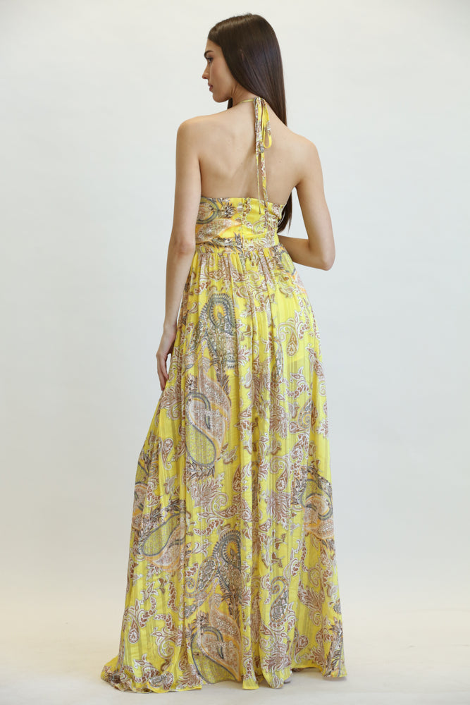 Ray Of Sunshine Cutout Maxi Dress