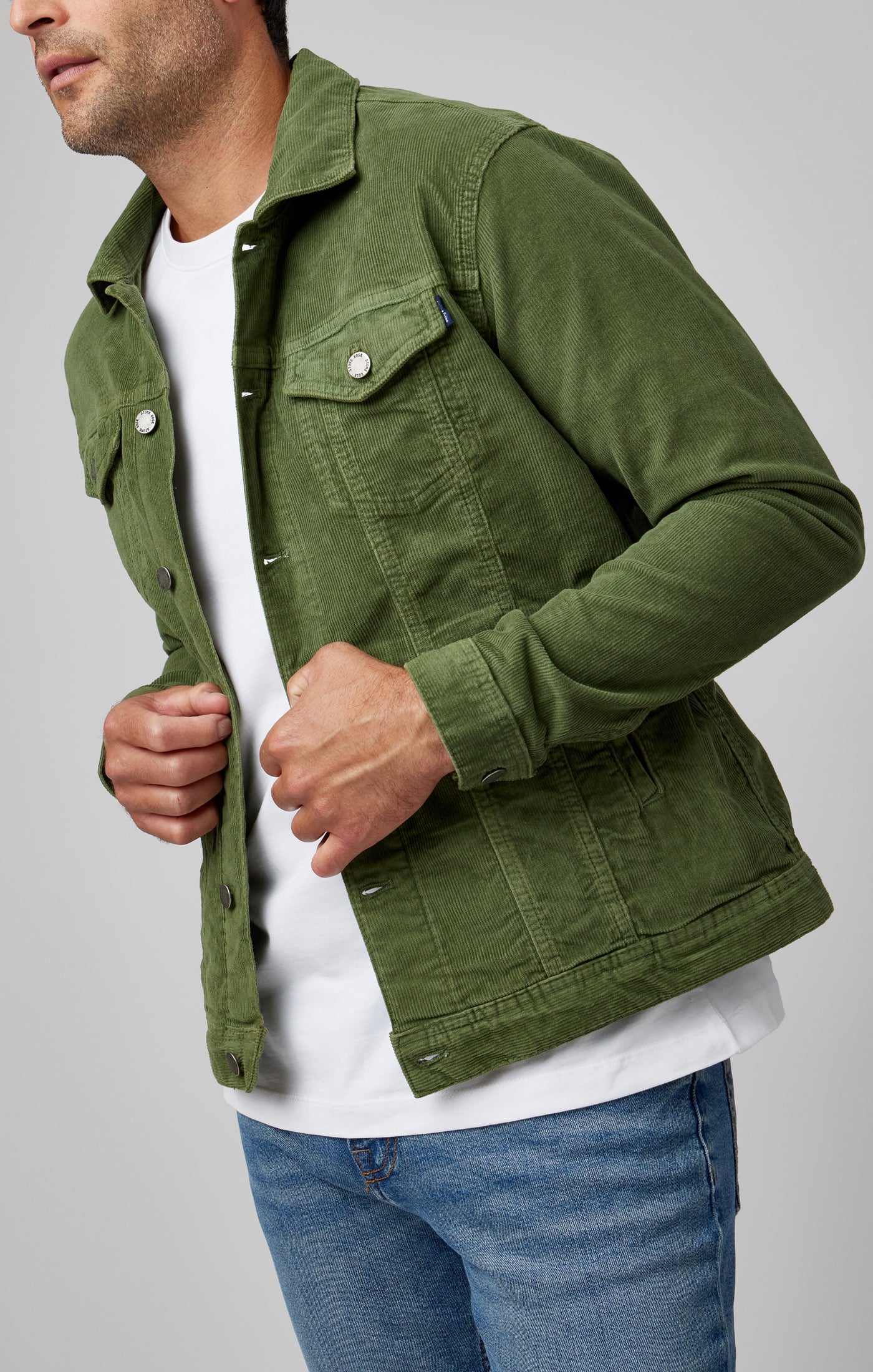 Sage Antique Washed Trucker Jacket