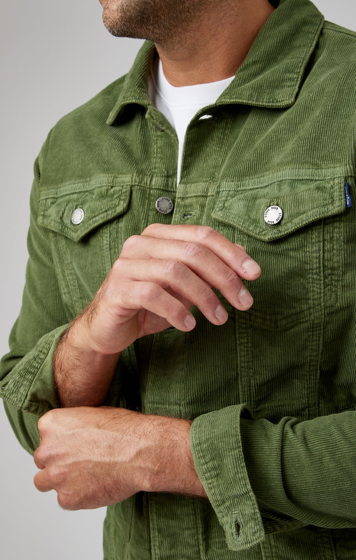 Sage Antique Washed Trucker Jacket