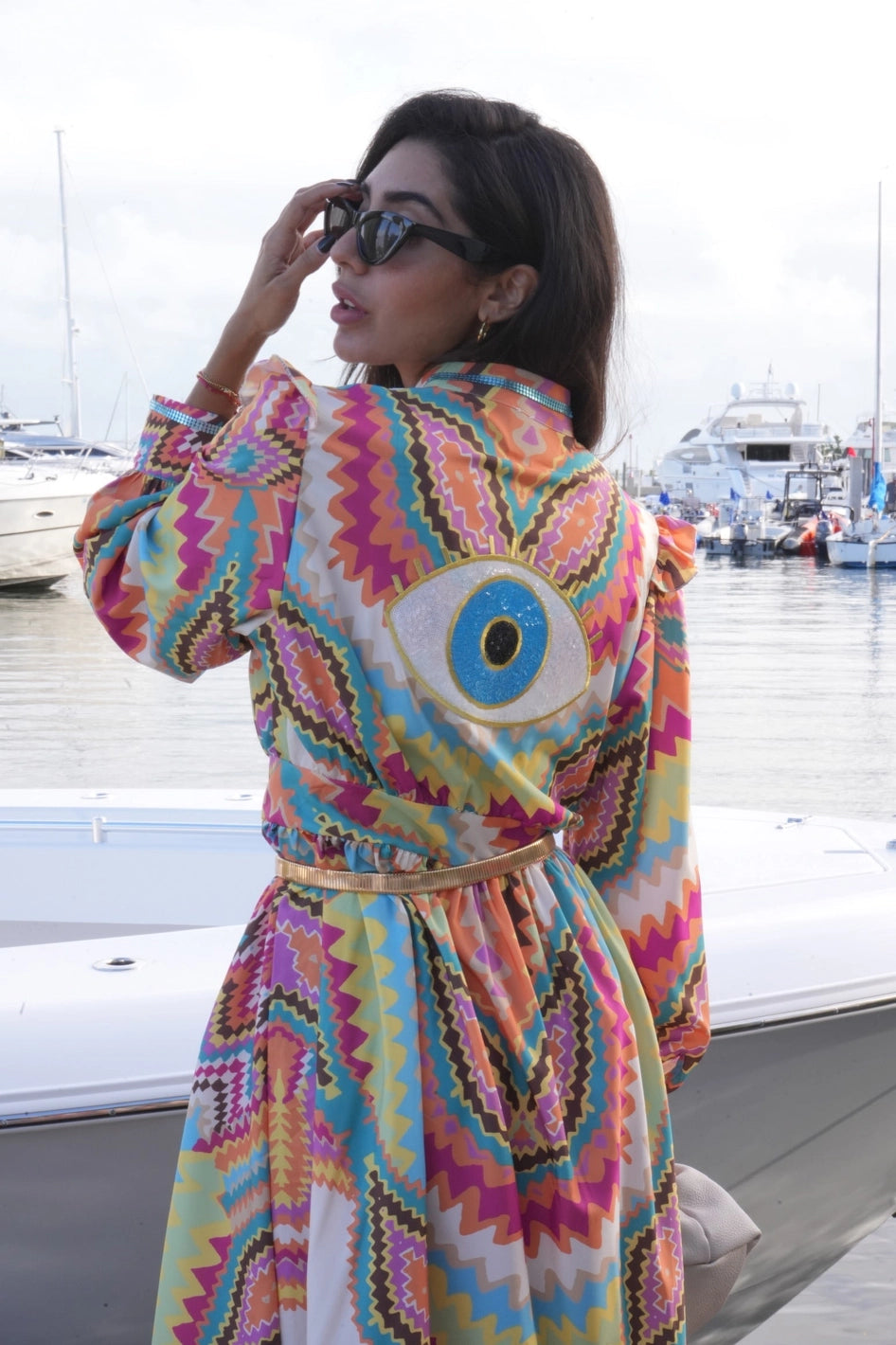 Wild At Heart Evil Eye Maxi Dress