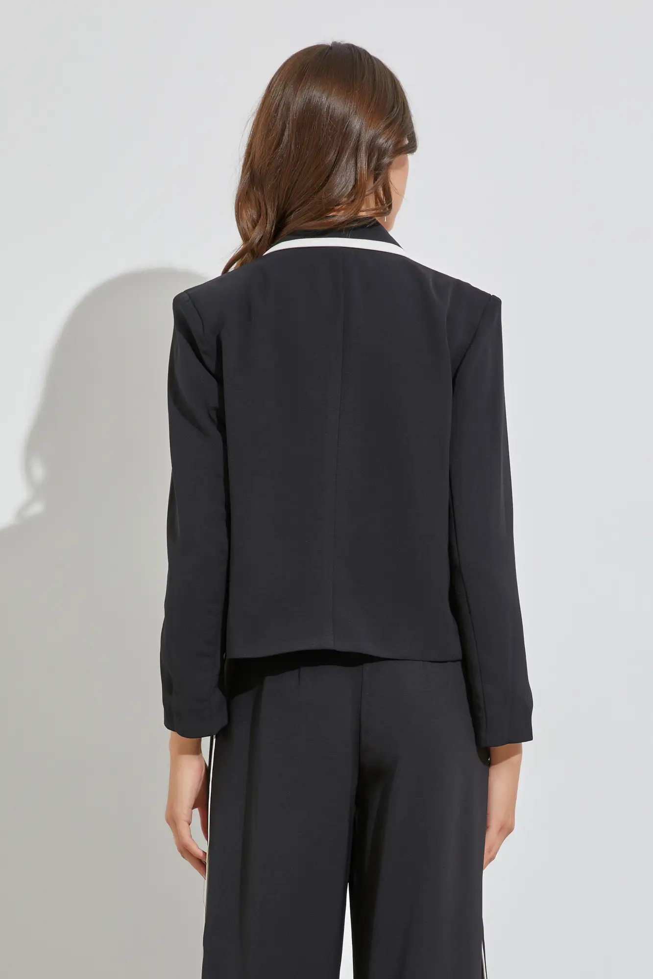 Next Level Black Open-Front Blazer