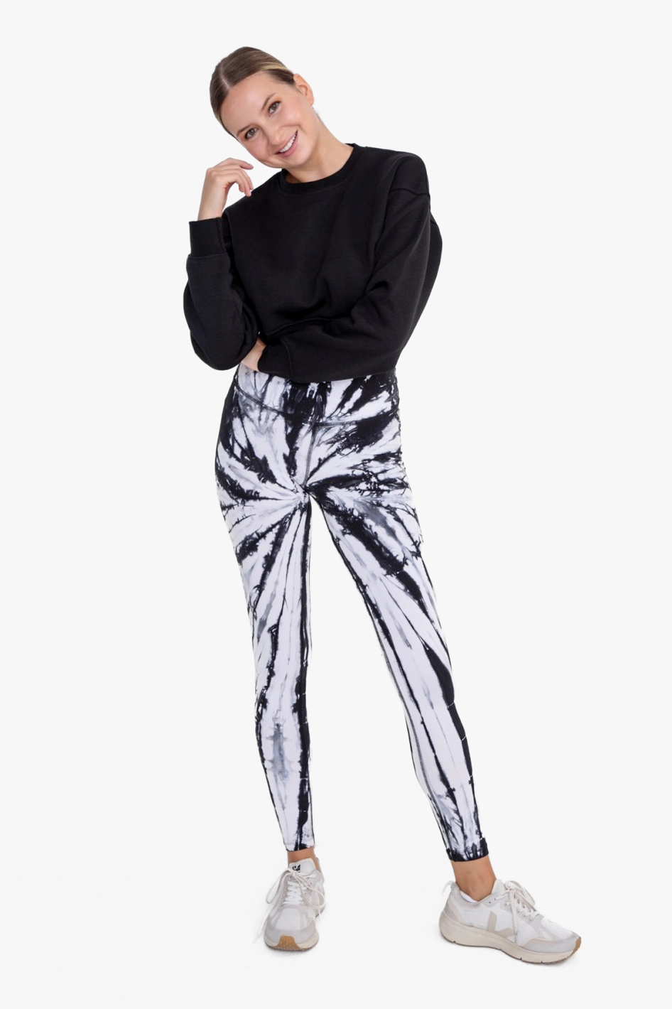 Cozy Situation Black Cropped Sweatshirt