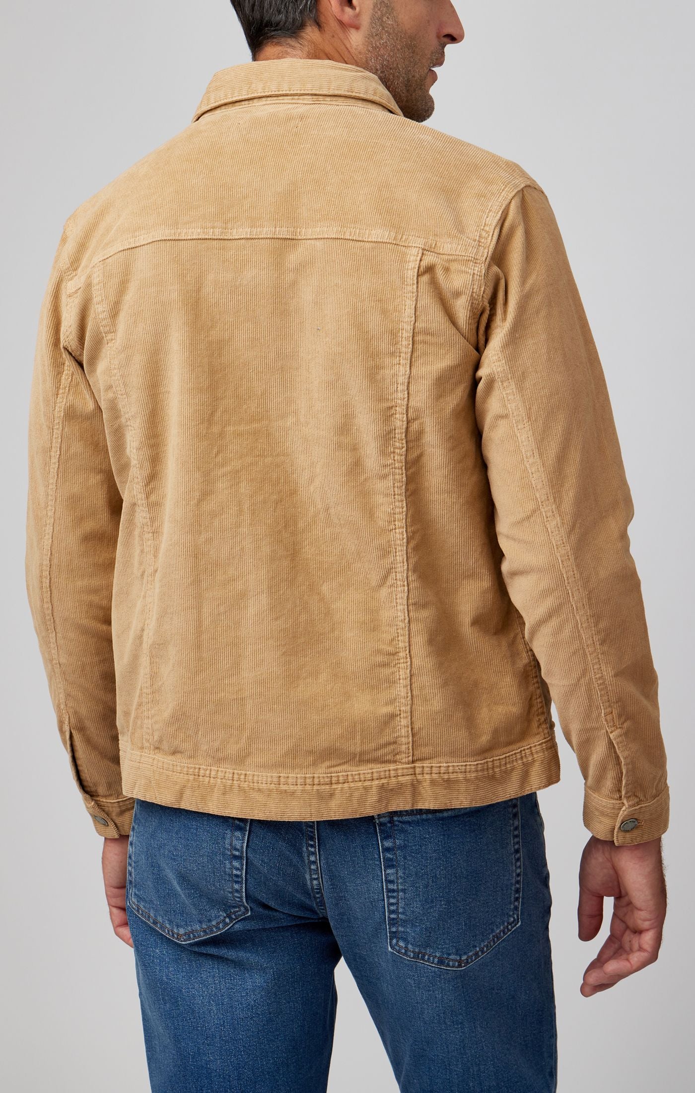 Camel Antique Washed Trucker Jacket