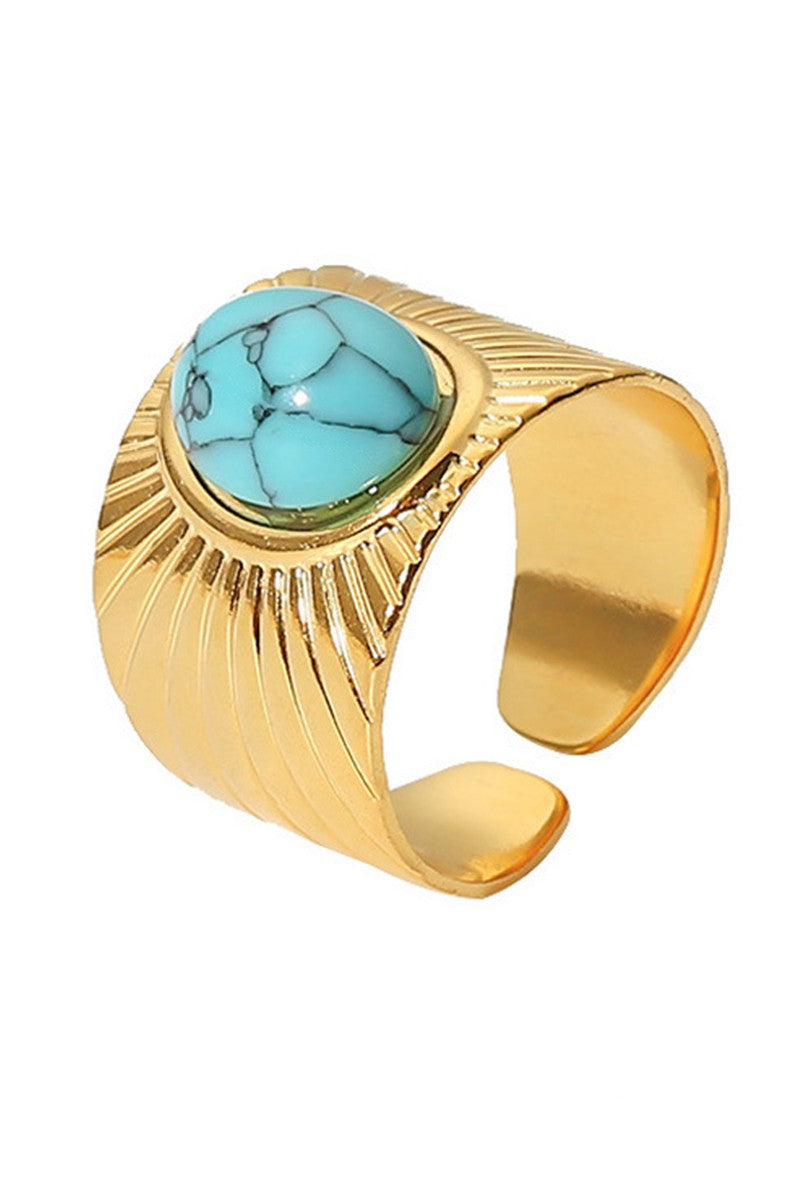 Heading West Oval Turquoise Ring