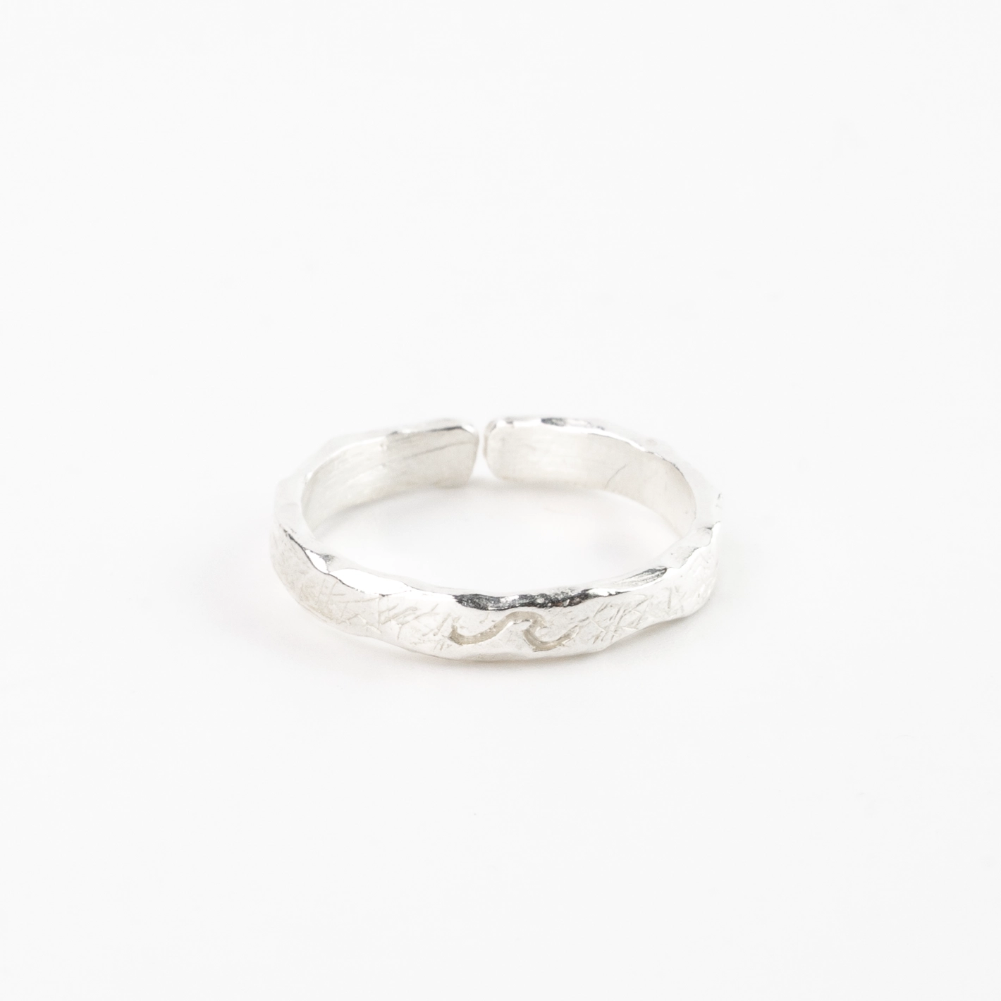 Natural Wave Silver Ring