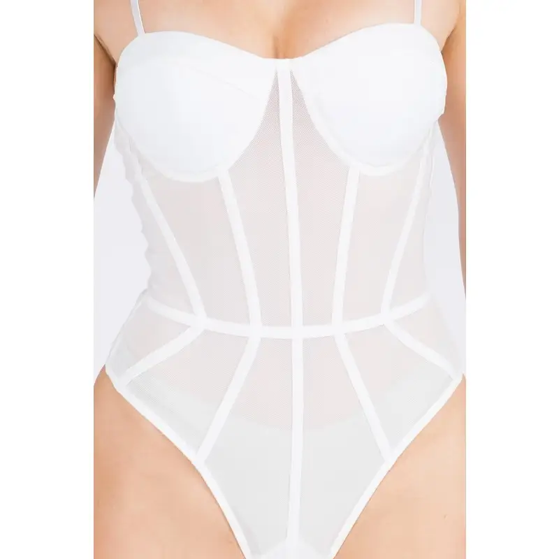 Total Slay White Corset Bodysuit – Blend Fashion House