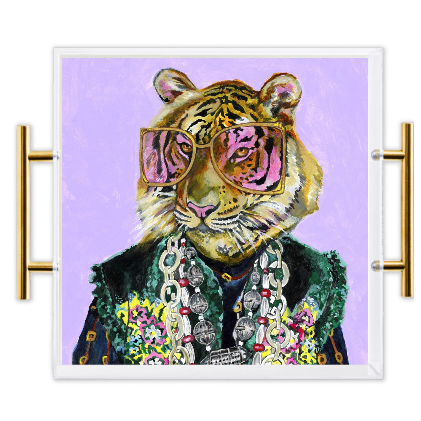 Big Cats Large Acrylic Tray