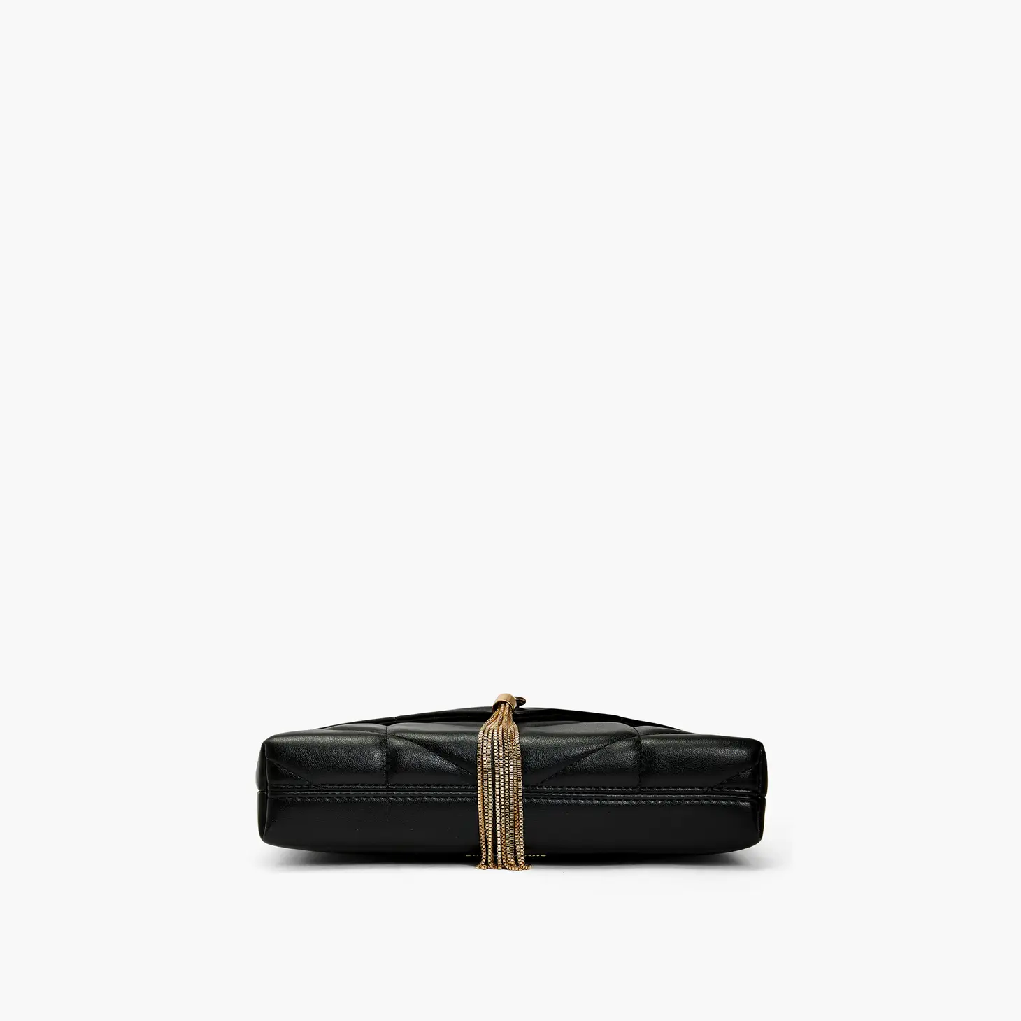 Avila Tassel Quilted Black Crossbody