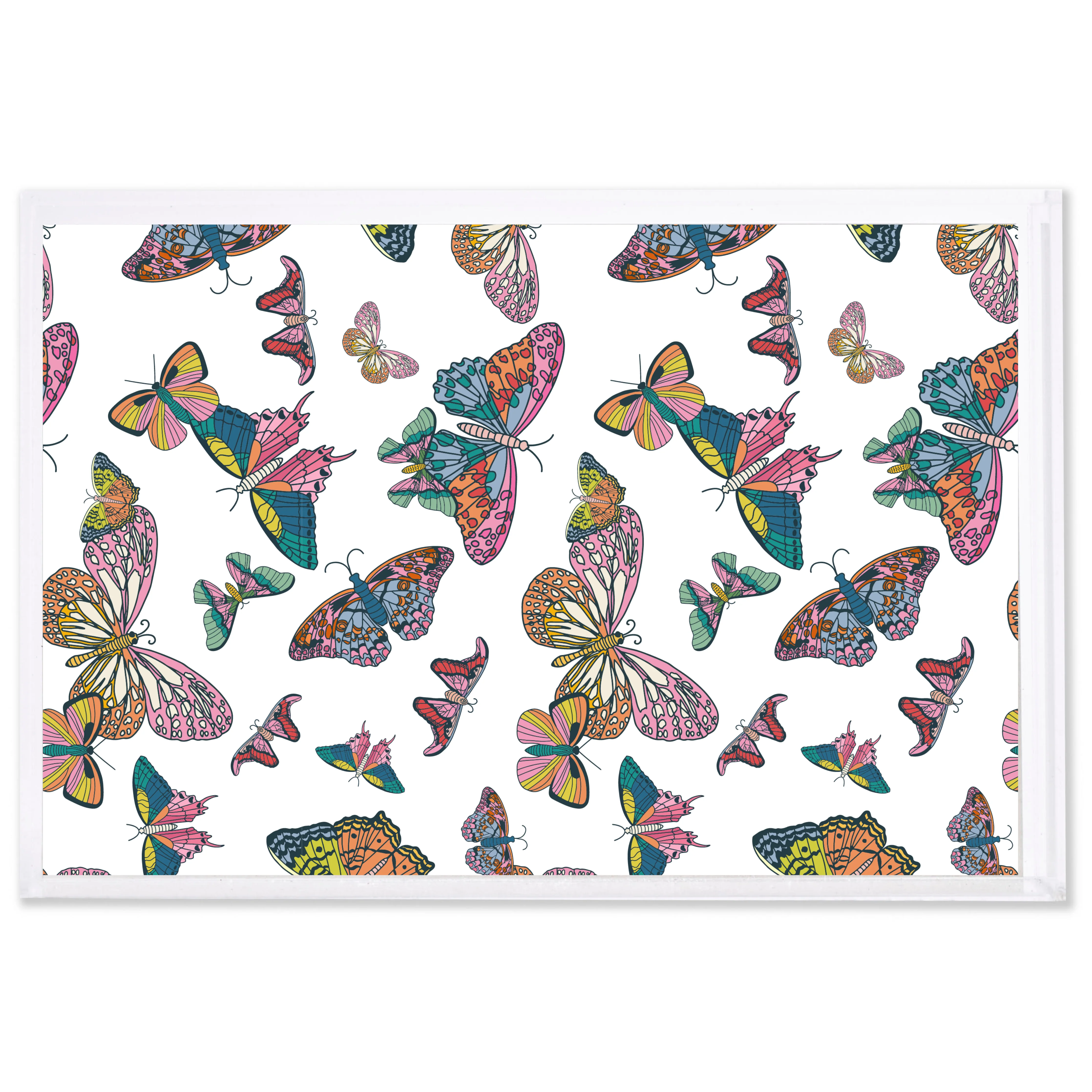 Butterfly Kisses Small Acrylic Tray
