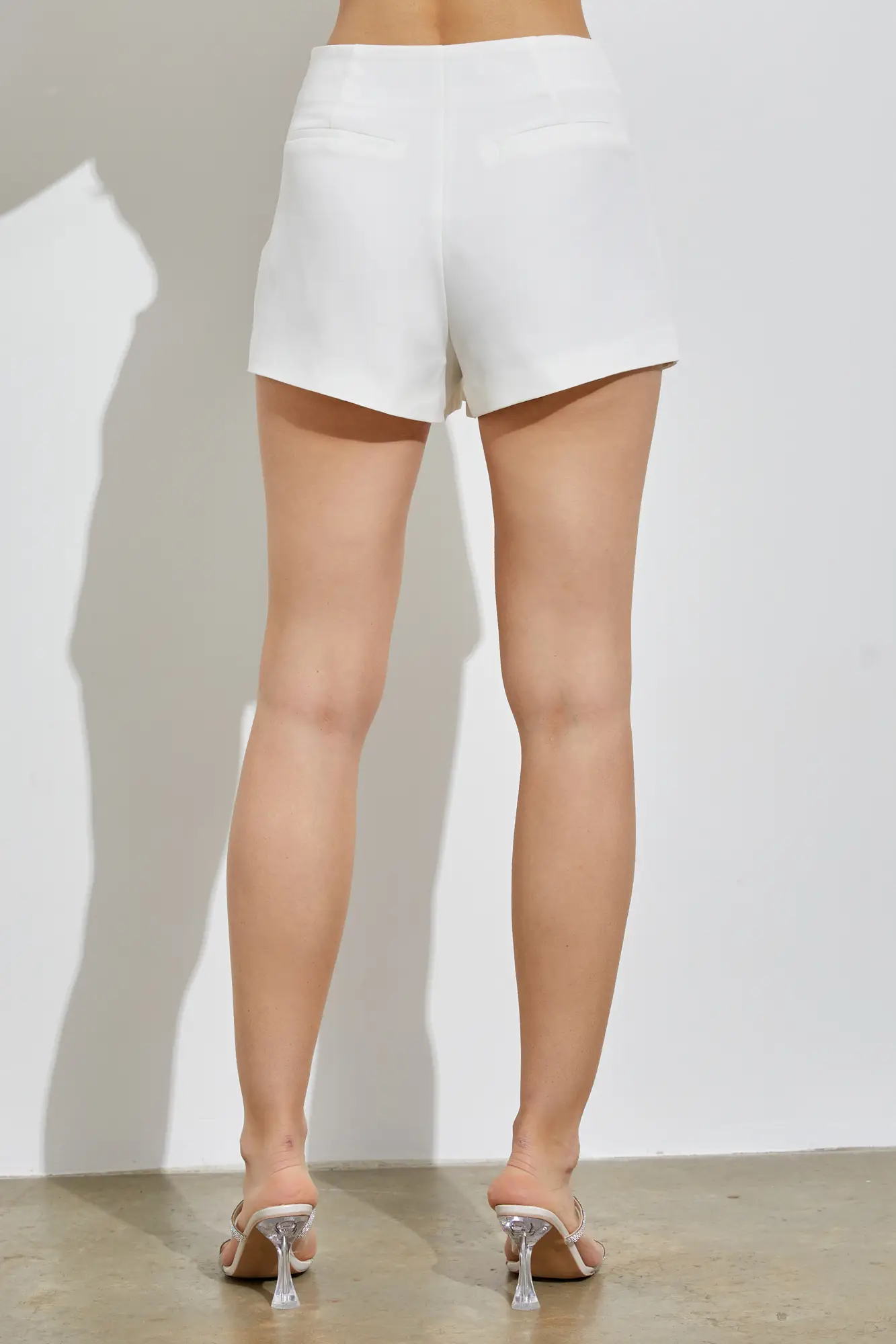 Too Cute White Overlap Skort