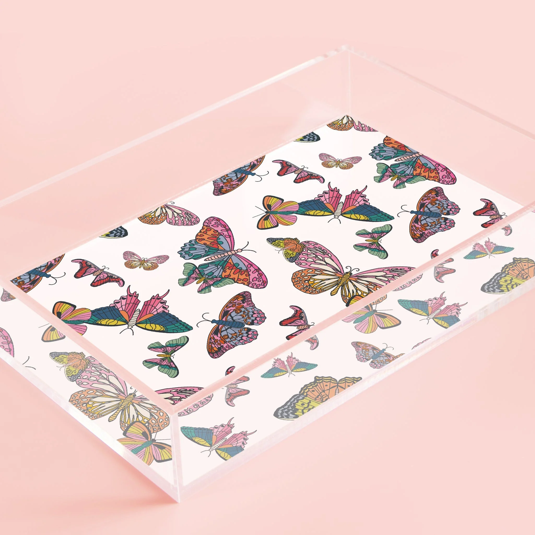 Butterfly Kisses Small Acrylic Tray