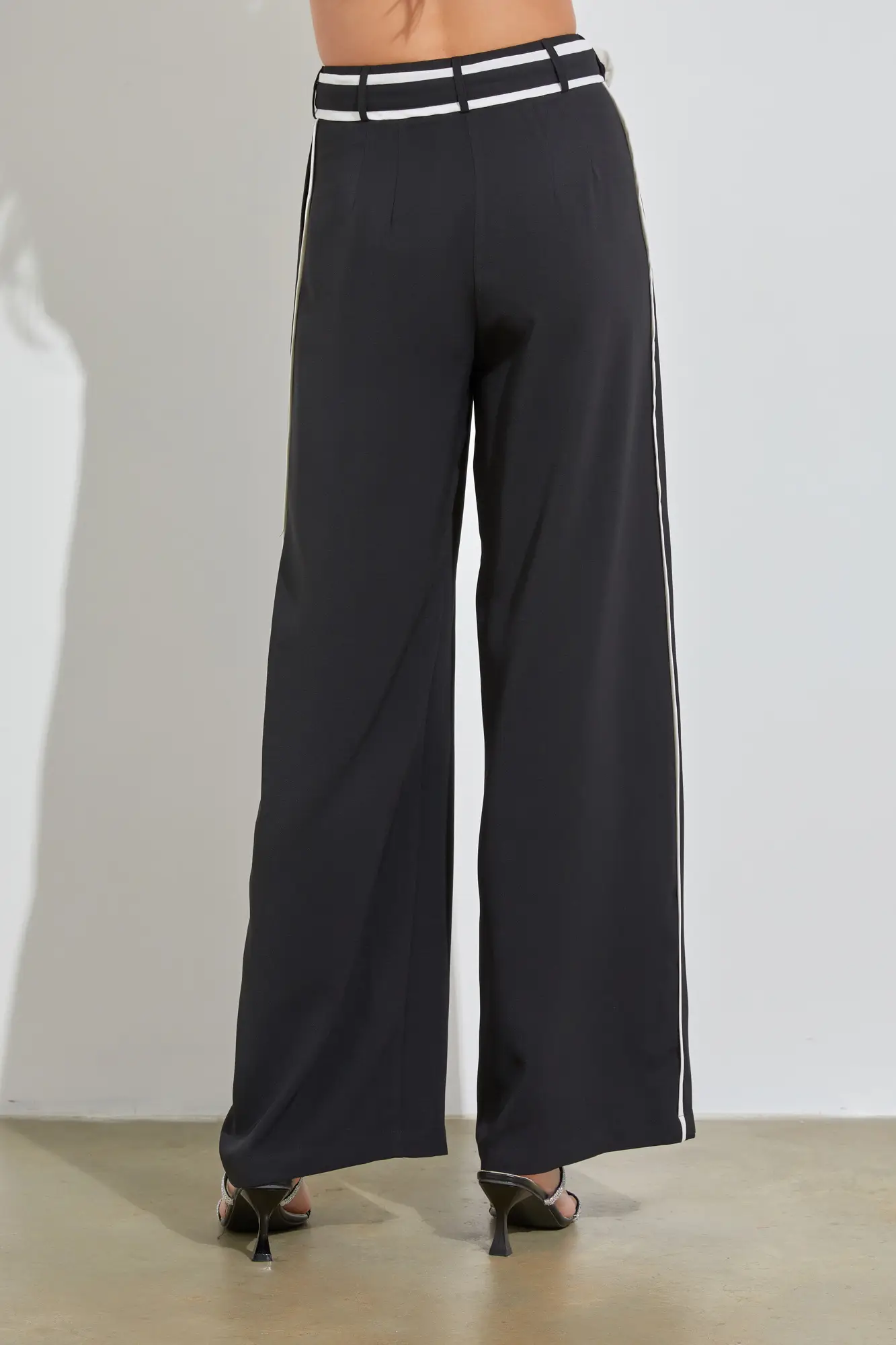 Next Level Black Wide-Leg Pants
