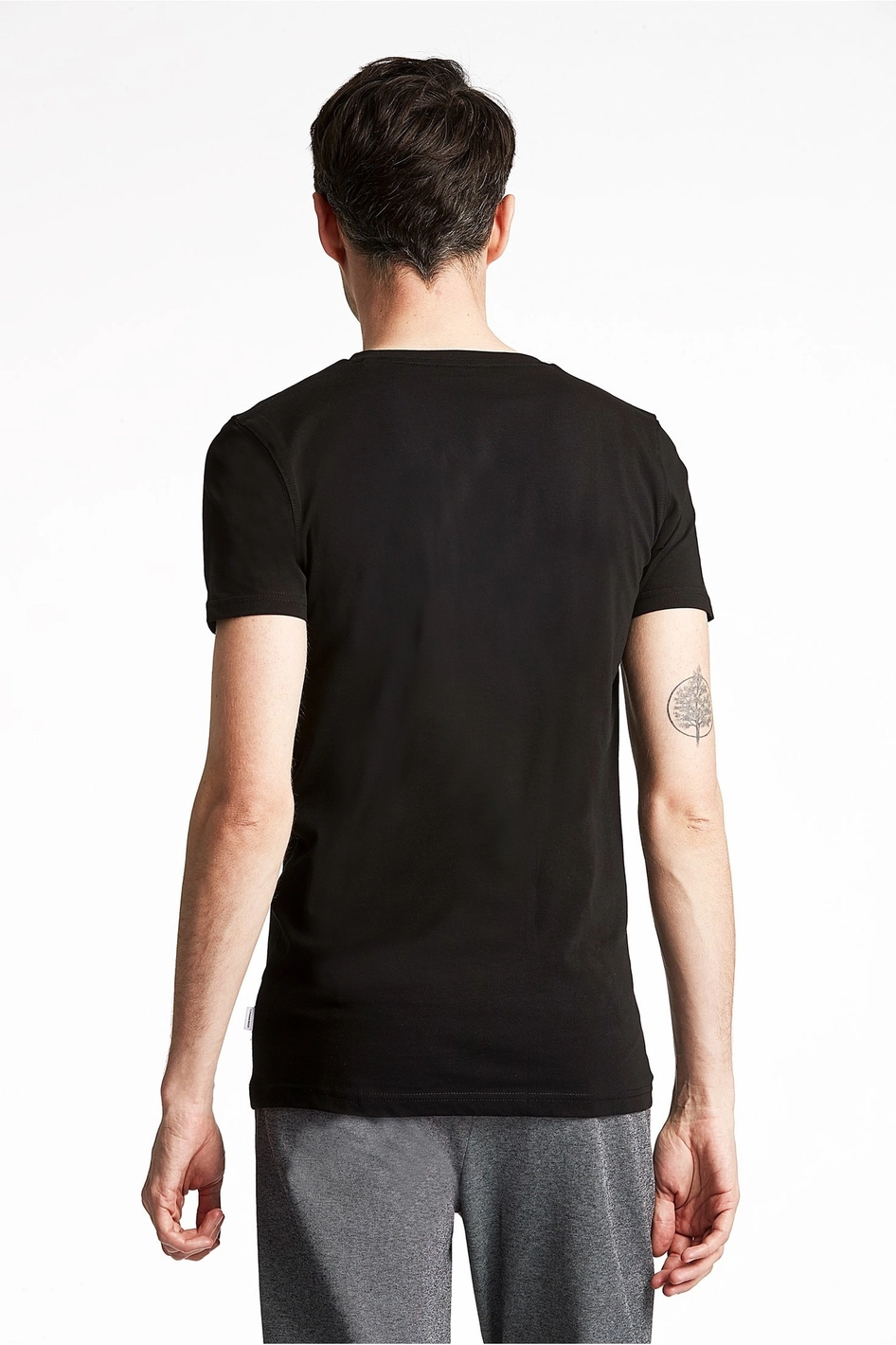 On Repeat Black V-Neck Tee