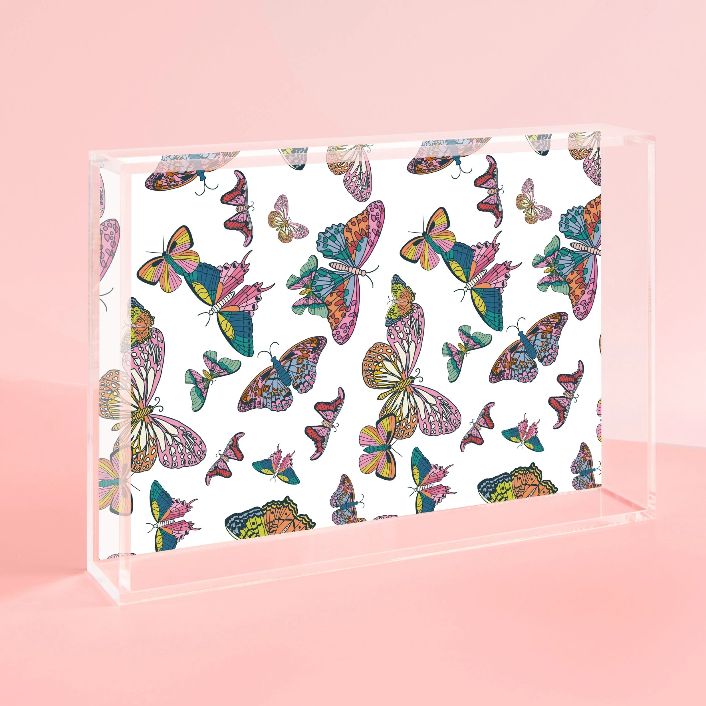 Butterfly Kisses Small Acrylic Tray