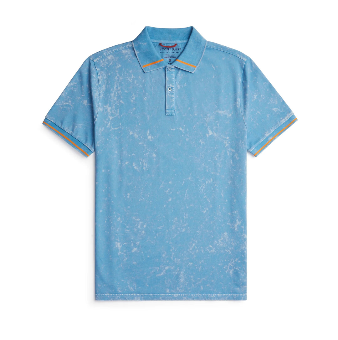 Vintage Light Blue Performance Knit Polo