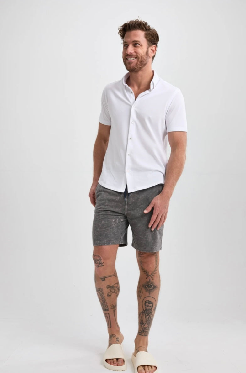 Vintage Grey Performance Knit Short
