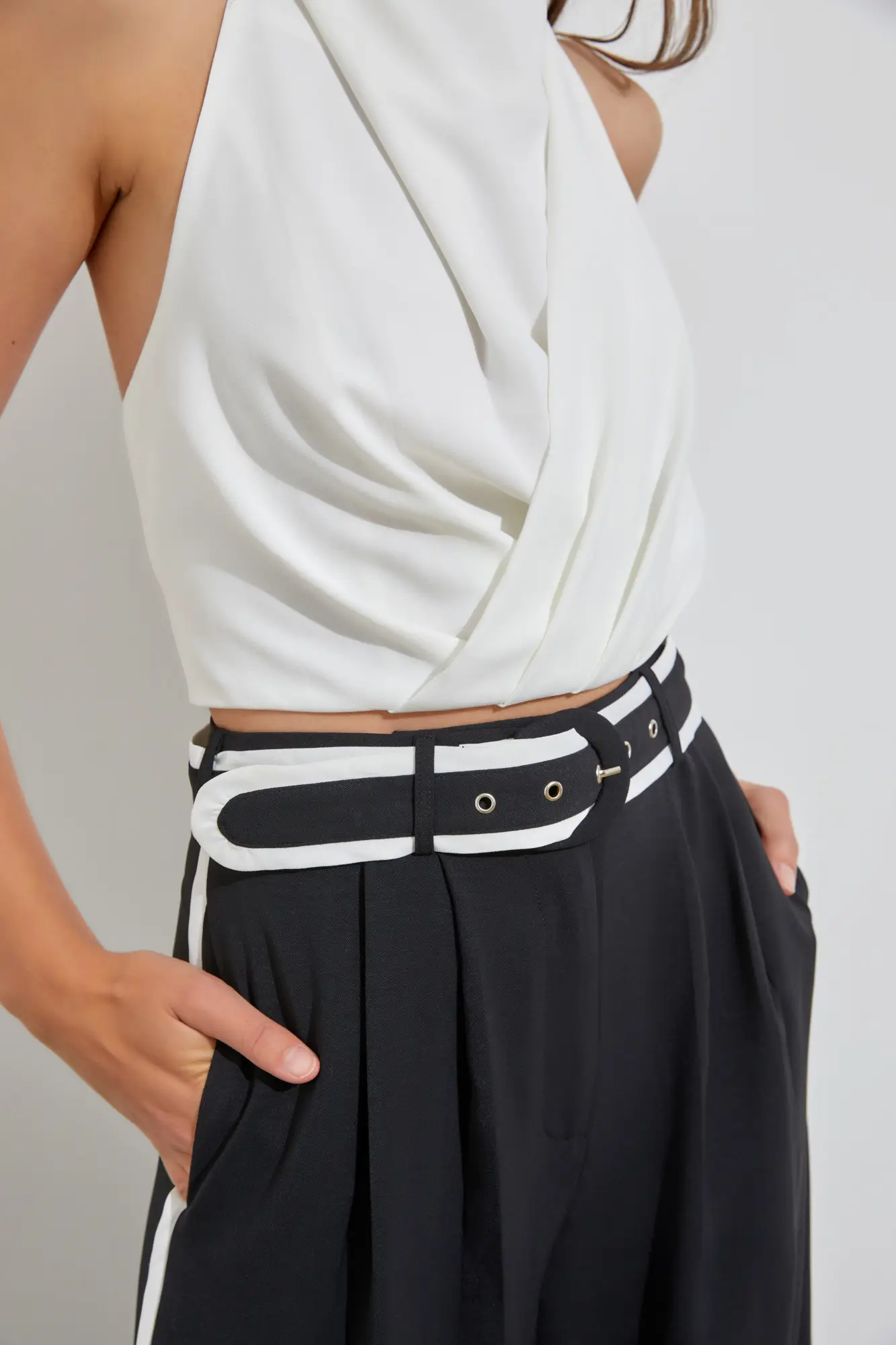 Next Level Black Wide-Leg Pants