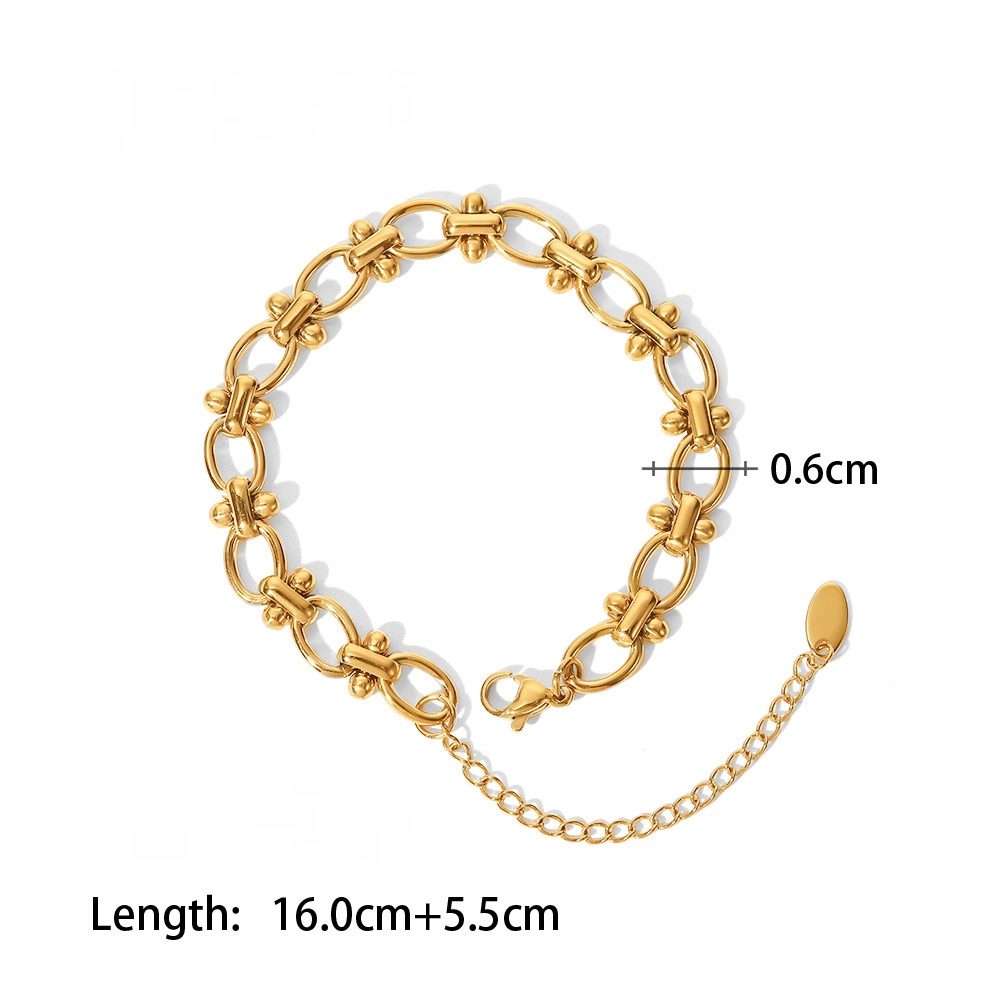 Vintage Vibes Gold Chain Bracelet