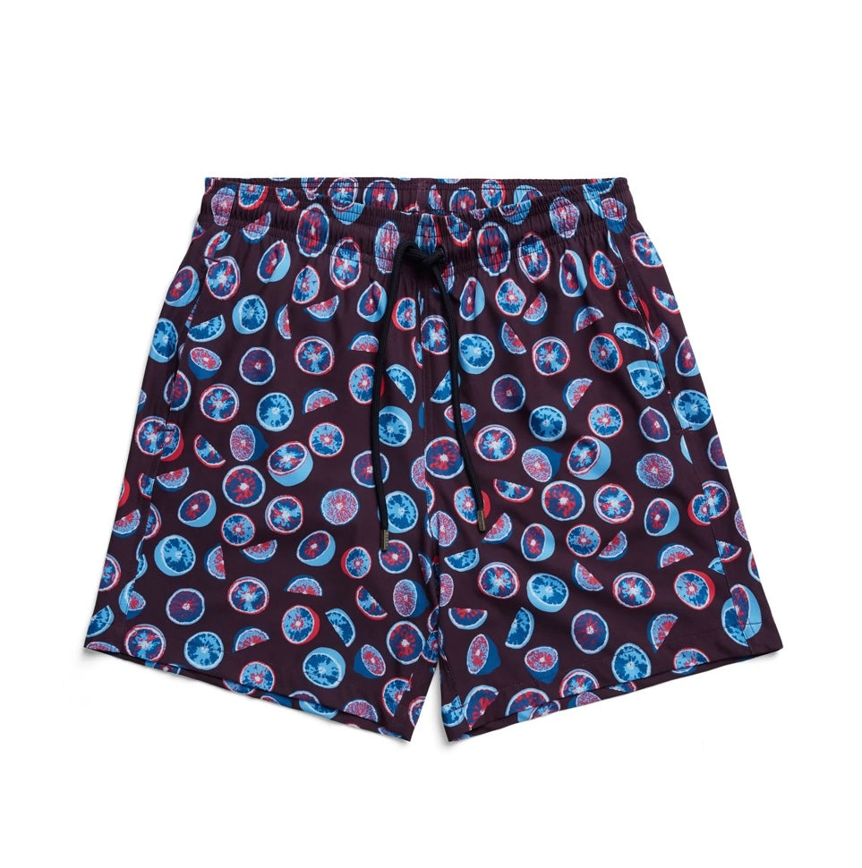 Purple Citrus Swim Short