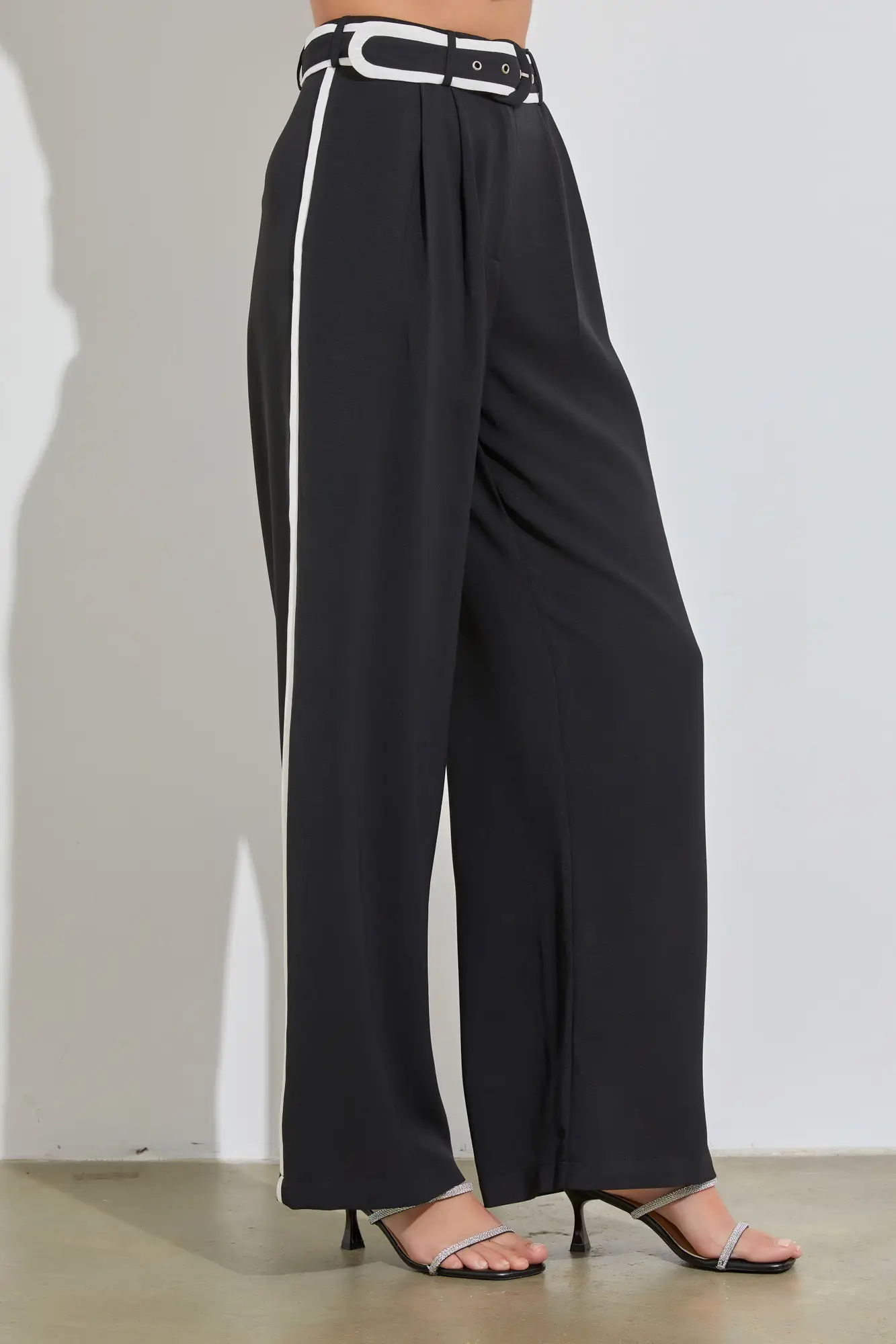 Next Level Black Wide-Leg Pants