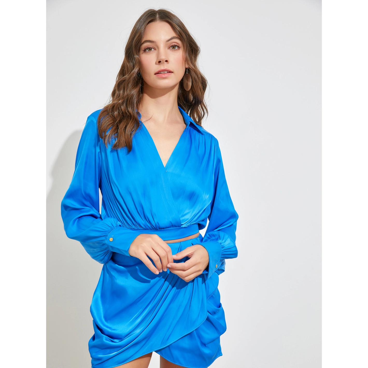 Class Act True Blue Long Sleeve Top