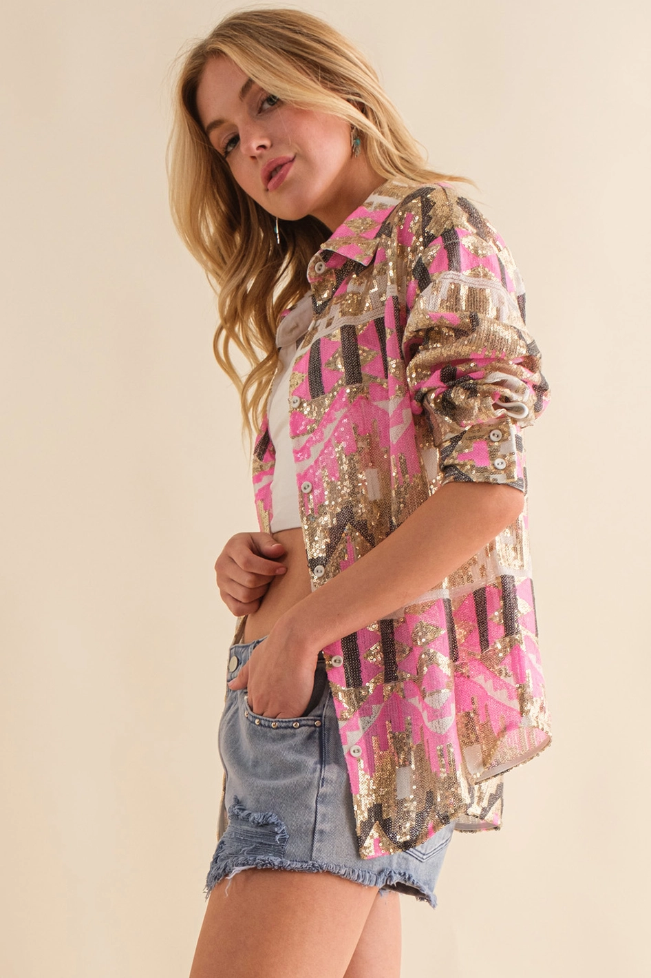 Sparkling Santa Fe Shacket