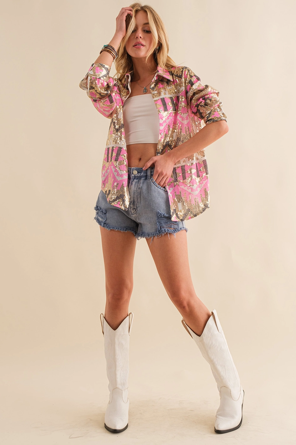 Sparkling Santa Fe Shacket