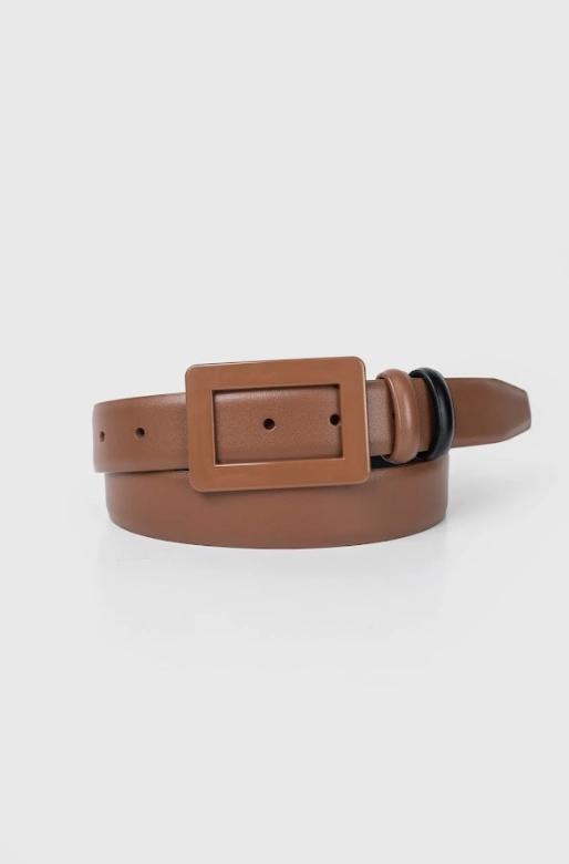 Naturally Stylish Brown Leather Belt