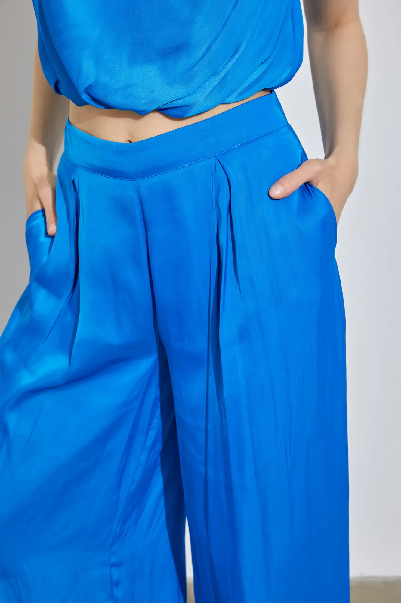 Always Impressing True Blue Wide Leg Pants