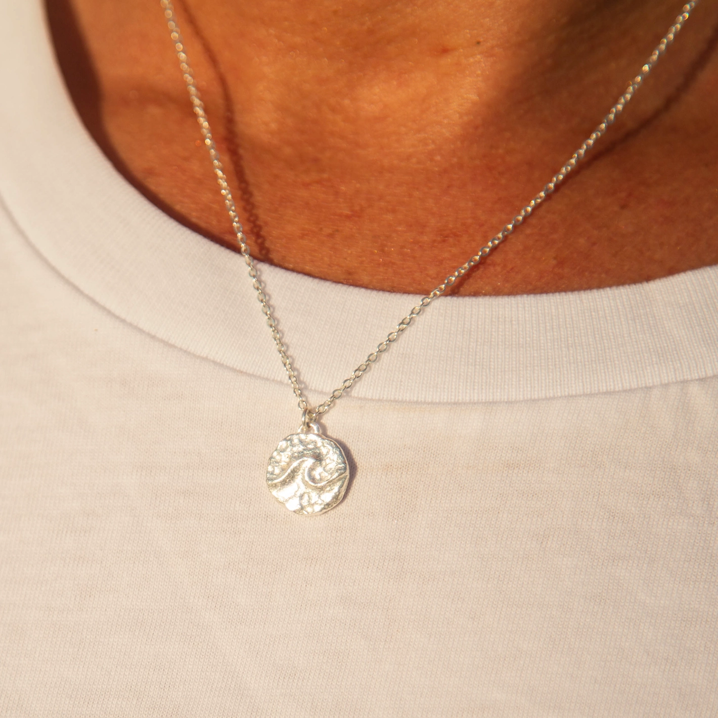Wave Project Silver Necklace