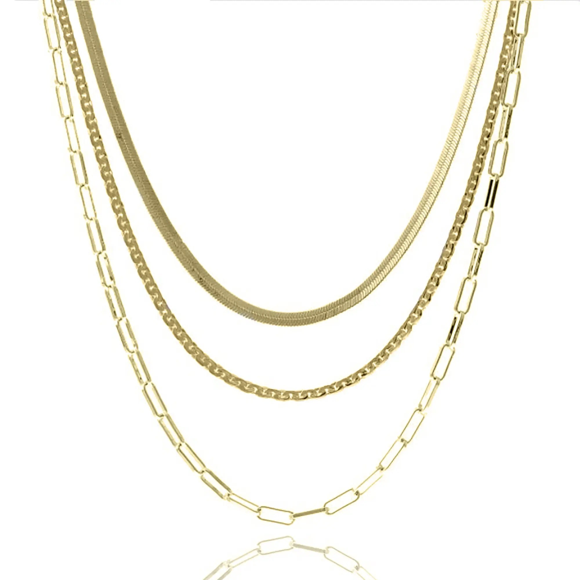 All The Layers Gold Necklace