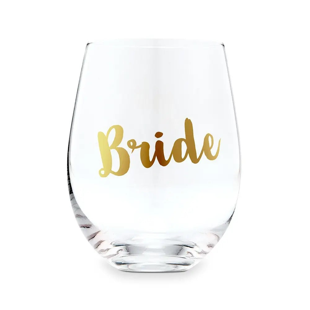 Bride Stemless Wine Glass