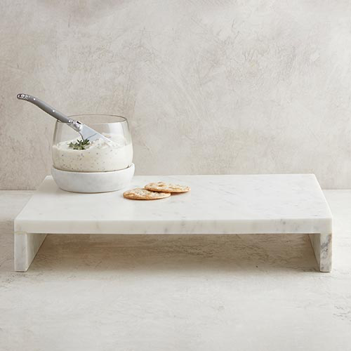 White Marble Cheese Stand
