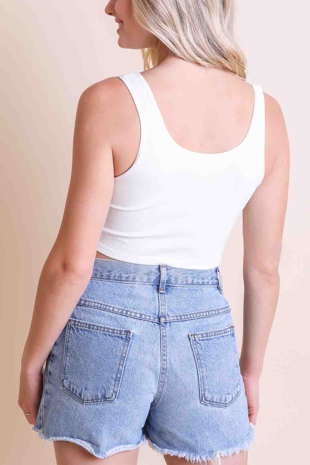 Ivory Hook Eye Brami Top
