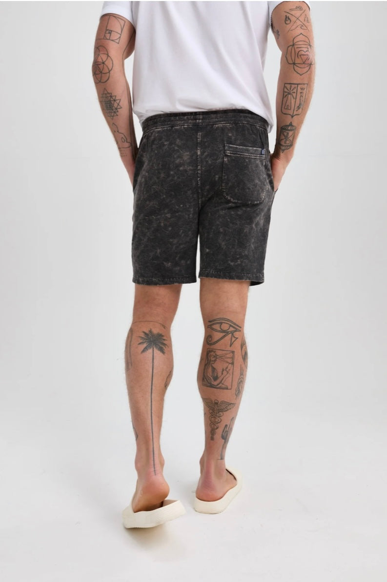 Vintage Black Performance Knit Short