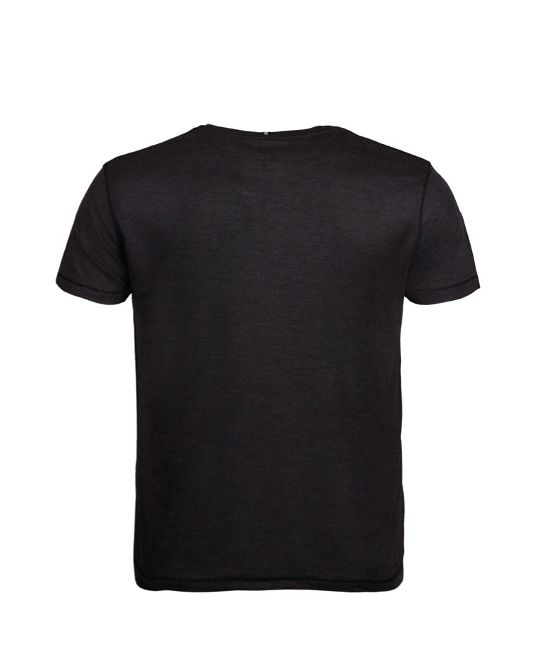 Black Melange Knit Tee