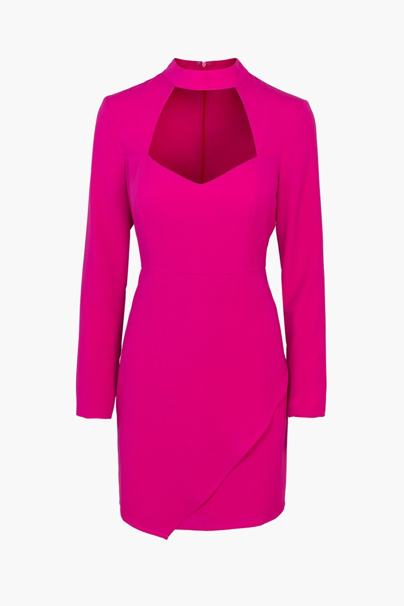Light Up The Night Fuchsia Mini Dress