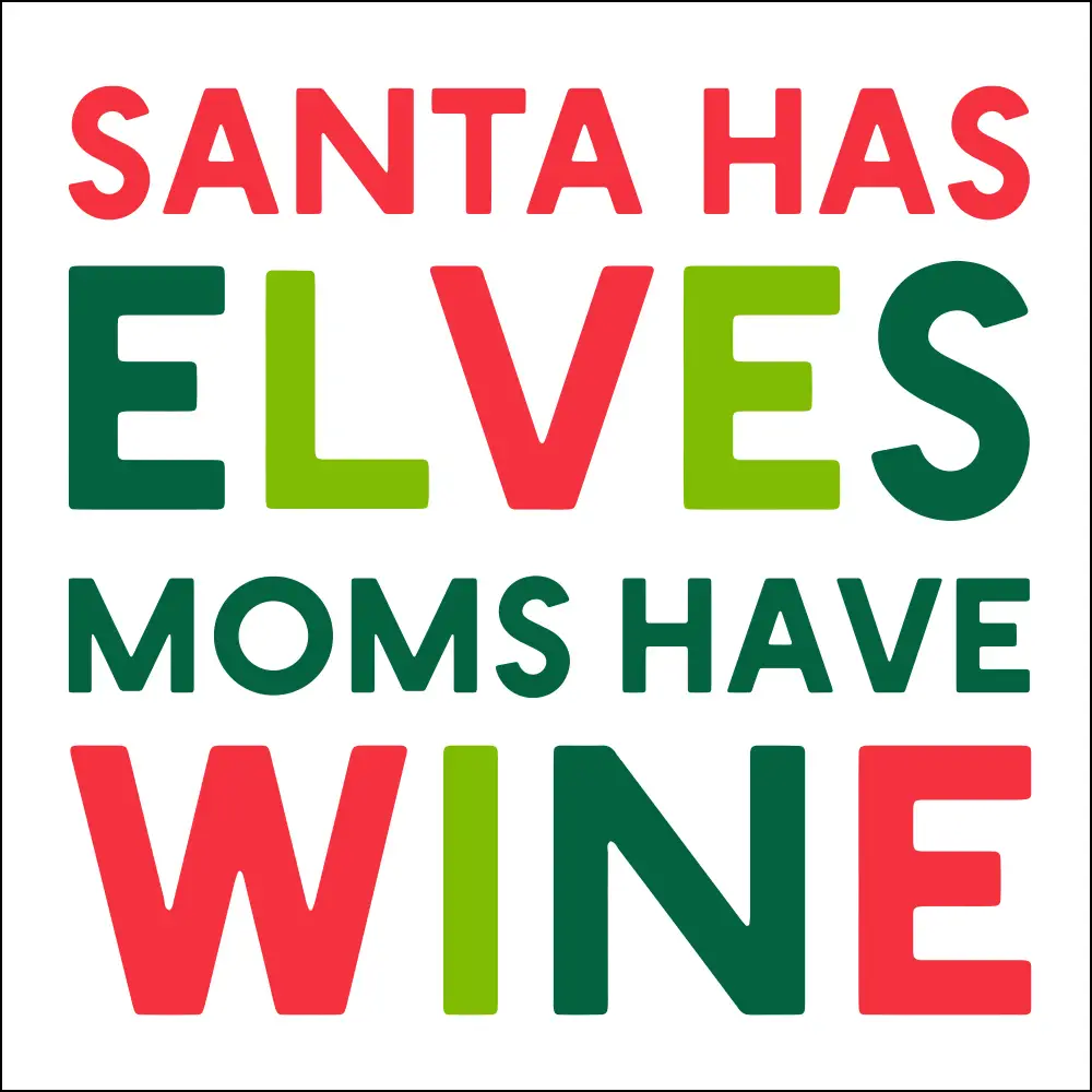 Santa Has Elves- Cocktail Napkins