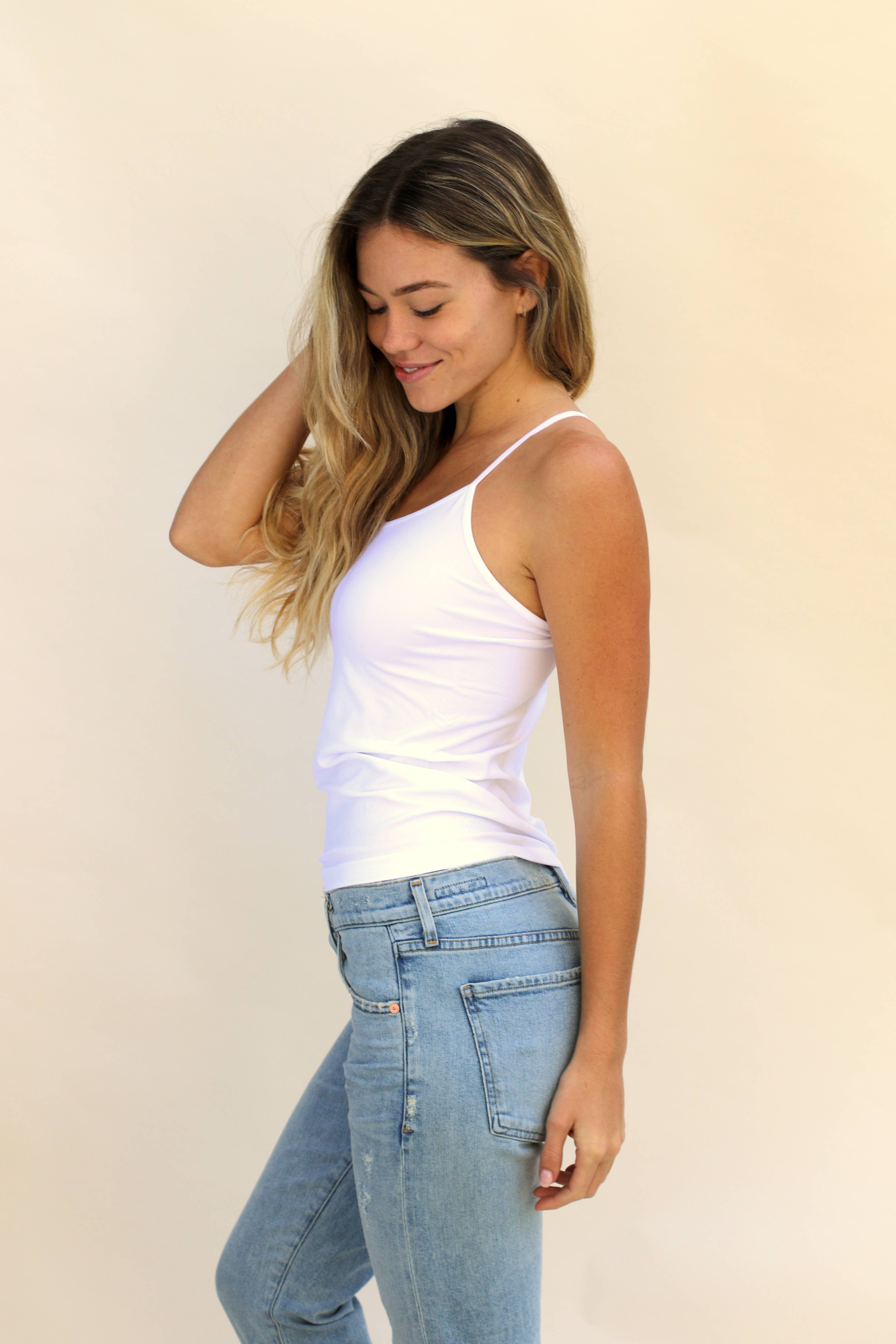 Racerback White Cami
