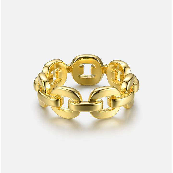 Chain Reaction Gold Ring