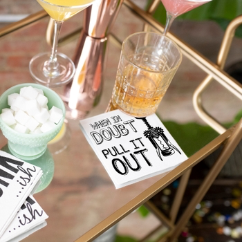 When In Doubt-Cocktail Napkins