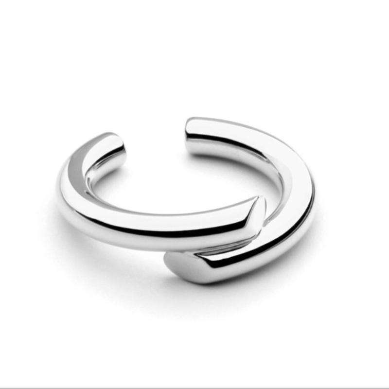 Side By Side Silver Ring