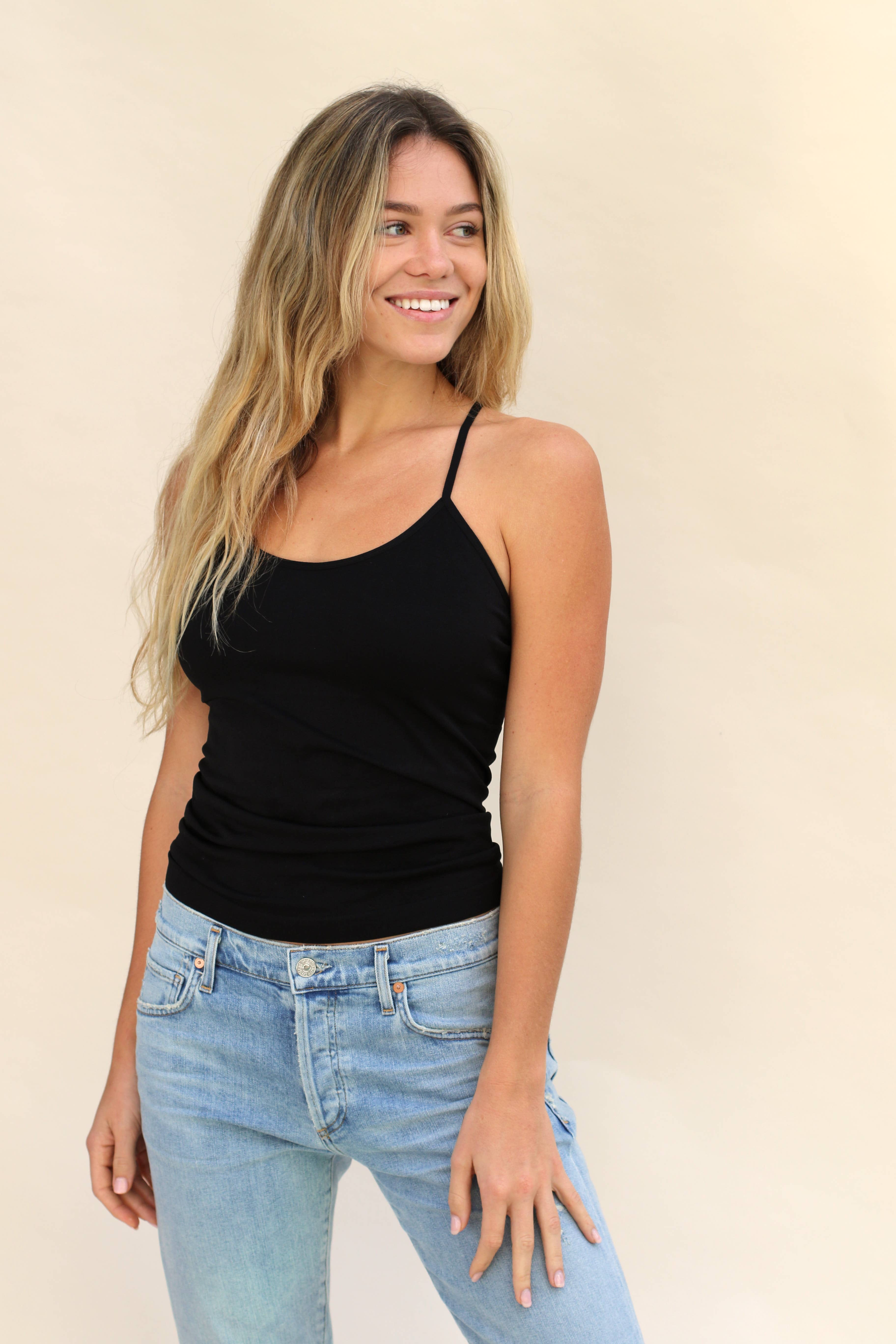 Racerback Black Cami