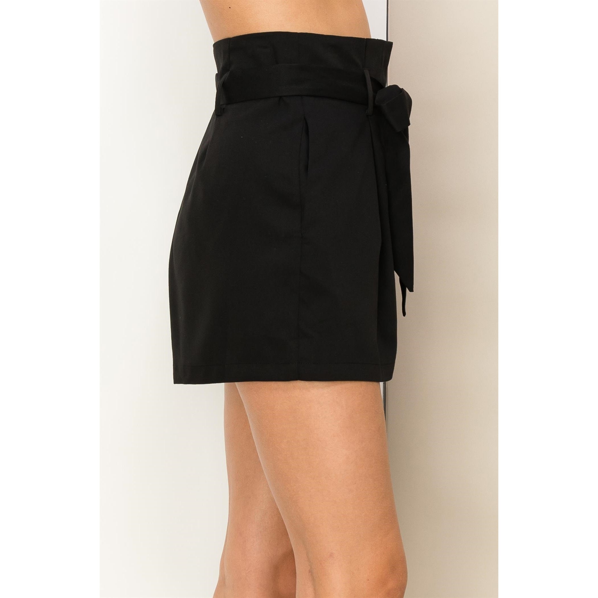 Class Act Black High-Waisted Short