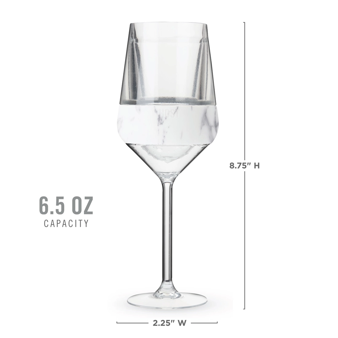 Wine Freeze Marble Stemmed (Set of Two)