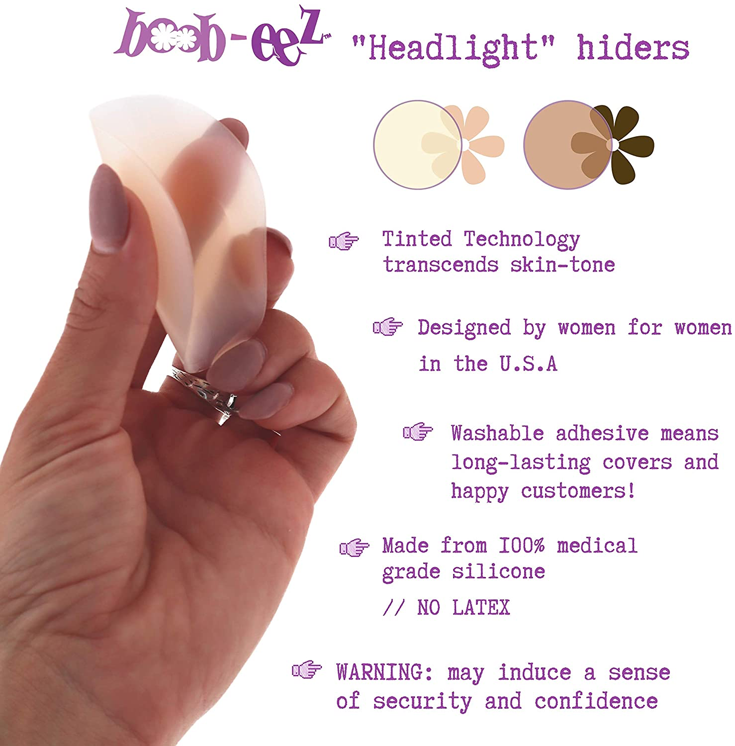 Headlight Hiders (6cm)-Light Tint